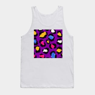 Animal pattern lilac funky Tank Top